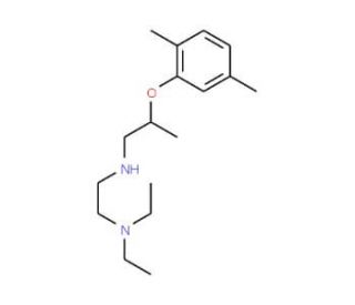 N1-[2-(2,5-dimethylphenoxy)propyl]-N2,N2-diethyl-1,2-ethanediamine - chemical structure image