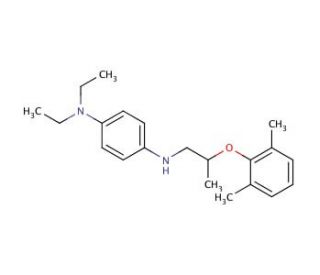 N1-[2-(2,6-dimethylphenoxy)propyl]-N4,N4-diethyl-1,4-benzenediamine - chemical structure image