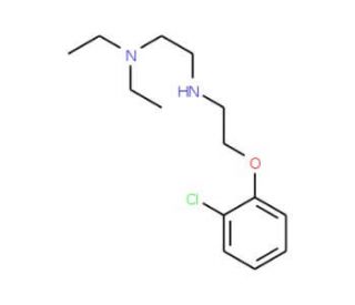 N1-[2-(2-chlorophenoxy)ethyl]-N2,N2-diethyl-1,2-ethanediamine - chemical structure image