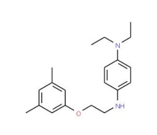 N1-[2-(3,5-dimethylphenoxy)ethyl]-N4,N4-diethyl-1,4-benzenediamine - chemical structure image