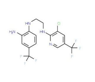 N~1~-(2-{[3-chloro-5-(trifluoromethyl)-2-pyridinyl]amino}ethyl)-4-(trifluoromethyl)-1,2-benzenediamine - chemical structure i