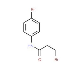 N1-(4-bromophenyl)-3-bromopropanamide (CAS 7661-10-1) - chemical structure image