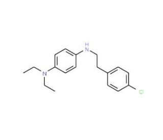 N1-(4-chlorophenethyl)-N4,N4-diethyl-1,4-benzenediamine - chemical structure image