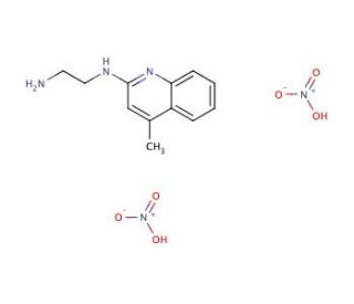 N*1*-(4-Methyl-quinolin-2-yl)-ethane-1,2-diaminedinitrate - chemical structure image