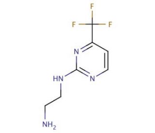 N~1~-[4-(Trifluoromethyl)-2-pyrimidinyl]-1,2-ethanediamine (CAS 215655-29-1) - chemical structure image