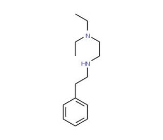 N1,N1-diethyl-N2-phenethyl-1,2-ethanediamine - chemical structure image