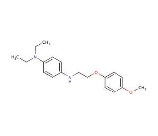 N1,N1-diethyl-N4-[2-(4-methoxyphenoxy)ethyl]-1,4-benzenediamine - chemical structure image