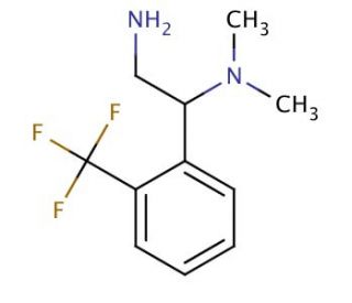 N*1*,N*1*-Dimethyl-1-(2-trifluoromethyl-phenyl)-ethane-1,2-diamine - chemical structure image
