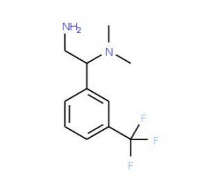 N*1*,N*1*-Dimethyl-1-(3-trifluoromethyl-phenyl)-ethane-1,2-diamine - chemical structure image