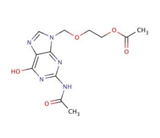 N2-Acetyl-9-(2-acetoxyethoxymethyl)guanine (Acyclovir Impurity) (CAS 75128-73-3) - chemical structure image