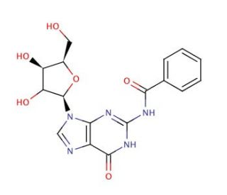 N2-Benzoylguanosine (CAS 3676-72-0) - chemical structure image