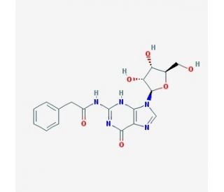 N2-Phenylacetylguanosine (CAS 132628-16-1) - chemical structure image