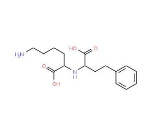 N2-(S)-1-Carboxy-3-phenylpropyl-L-lysine (CAS 138247-43-5) - chemical structure image