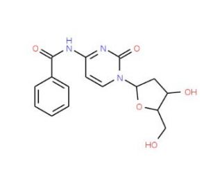 N4-Benzoyl-2&prime;-deoxycytidine (CAS 4836-13-9) - chemical structure image