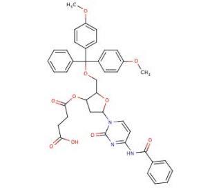 N4-Benzoyl-2&prime;-deoxy-5&prime;-O-DMT-cytidine 3&prime;-O-succinate triethylamine salt - chemical structure image