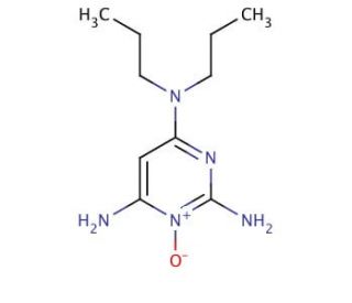 N<sup>4</sup>,N<sup>4</sup>-Dipropyl-1-oxy-pyrimidine-2,4,6-triamine (CAS 55921-62-5) - chemical structure image
