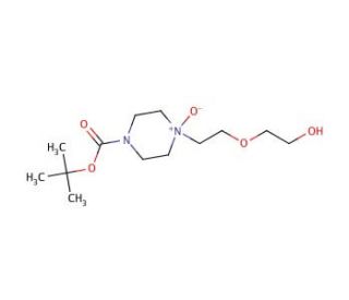N4-tert-Butoxycarbonyl-1-[2-(2-hydroxyethoxy)ethyl]piperazine N1-Oxide - chemical structure image