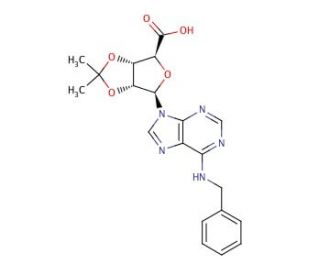N6-Benzyl-2&prime;,3&prime;-isopropylideneadenosine-5&prime;-carboxylic Acid - chemical structure image