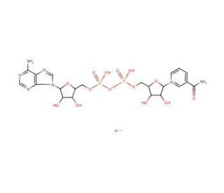 NAD+, Lithium Salt (CAS 64417-72-7) - chemical structure image