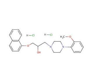 Naftopidil hydrochloride hydrate (CAS 57149-07-2 (non-salt)) - chemical structure image