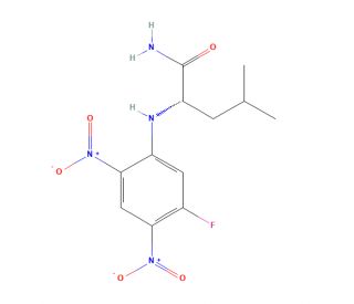 N&alpha;-(5-Fluoro-2,4-dinitrophenyl)-L-leucinamide (CAS 178065-29-7) - chemical structure image