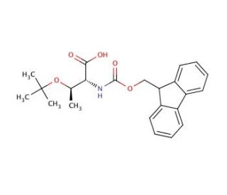 Nalpha-9-Fluorenylmethoxycarbonyl-O-t-butyl-D-allo-threonine (CAS 170643-02-4) - chemical structure image