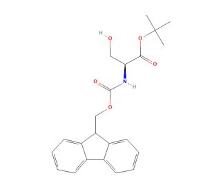 N&alpha;-[(9H-fluoren-9-ylmethoxy)carbonyl]-L-serine tert-butyl ester (CAS 110797-35-8) - chemical structure image