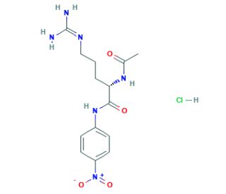Nalpha-Acetyl-L-arginine 4-nitroanilide hydrochloride (CAS 40127-26-2) - chemical structure image