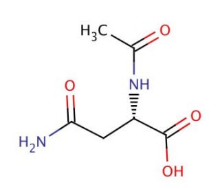 N&alpha;-Acetyl-L-asparagine (CAS 4033-40-3) - chemical structure image