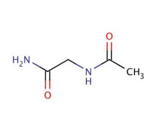 N&alpha;-Acetylglycinamide (CAS 2620-63-5) - chemical structure image
