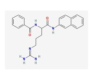 N&alpha;-Benzoyl-DL-arginine &beta;-naphthylamide hydrochloride (CAS 913-04-2) - chemical structure image