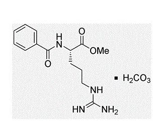 N&alpha;-Benzoyl-L-arginine methyl ester carbonate (CAS 84332-93-4) - chemical structure image