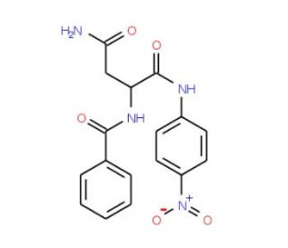 Nalpha-Benzoyl-L-asparagine 4-nitroanilide (CAS 201733-11-1) - chemical structure image