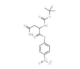 Nalpha-Boc-D-asparagine 4-nitrophenyl ester (CAS 104199-82-8) - chemical structure image