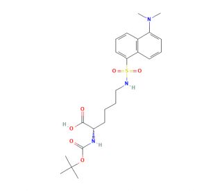 Nalpha-Boc-Nepsilon-dansyl-L-lysine (CAS 185504-01-2) - chemical structure image