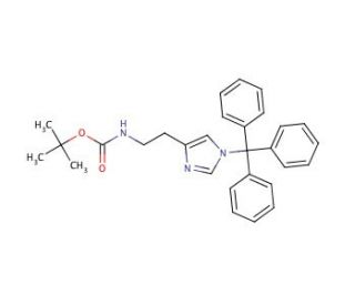 N&alpha;-Boc-Nt-tritylhistamine (CAS 327160-17-8) - chemical structure image