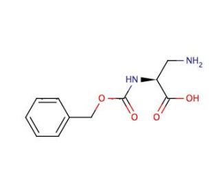 N&alpha;-Carbobenzyloxy-&beta;-amino-L-alanine (CAS 35761-26-3) - chemical structure image