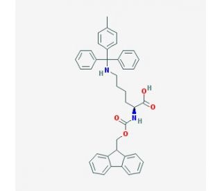N&alpha;-Fmoc-N&epsilon;-methyltrityl-L-lysine (CAS 167393-62-6) - chemical structure image