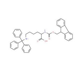 N&alpha;-Fmoc-N&epsilon;-trityl-L-lysine (CAS 111061-54-2) - chemical structure image