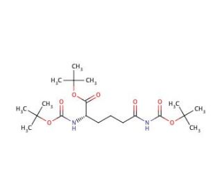 N&alpha;,N&epsilon;-bis-Boc-L-2-aminoadipamic Acid tert-Butyl Ester (CAS 97347-40-5) - chemical structure image