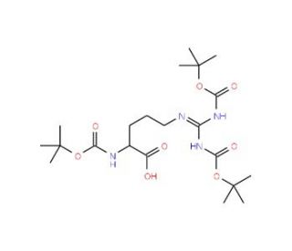 N&alpha;,N&omega;,N&omega;&prime;-Tris-Boc-L-argininee (CAS 97745-69-2) - chemical structure image
