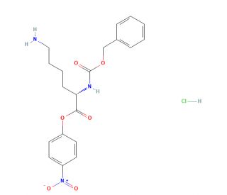 N&alpha;-Z-L-lysine 4-nitrophenyl ester hydrochloride - chemical structure image