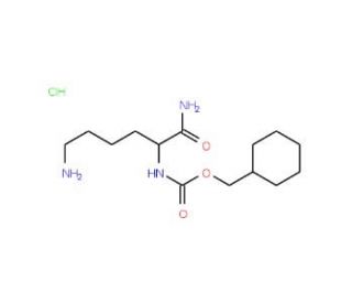 Nalpha-Z-L-lysine amide hydrochloride (CAS 112785-42-9) - chemical structure image