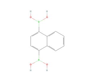 Naphthalene-1,4-diboronic Acid (CAS 22871-75-6) - chemical structure image
