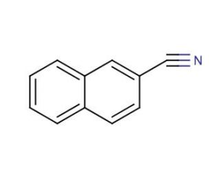 Naphthalene-2-carbonitrile (CAS 613-46-7) - chemical structure image