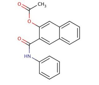 Naphthol AS Acetate (CAS 1163-67-3) - chemical structure image