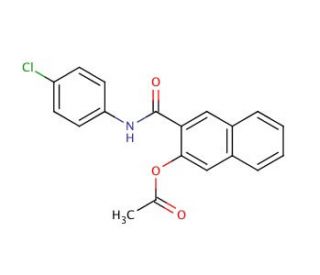 Naphthol AS-E acetate (CAS 84100-15-2) - chemical structure image