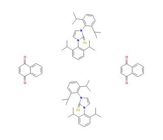 Naphthoquinone-1,3-bis(2,6-diisopropylphenyl)-imidazole-2-ylidene-palladium(0) dimer (CAS 649736-75-4) - chemical structure i