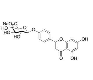 Naringenin-4&prime;-O-&beta;-D-Glucuronide Sodium Salt - chemical structure image