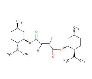 (&minus;)-Dimenthyl fumarate (CAS 34675-24-6) - chemical structure image